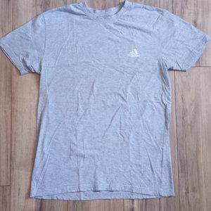 Adidas Mens Gray Crew Neck Short Sleeve Medium Golf